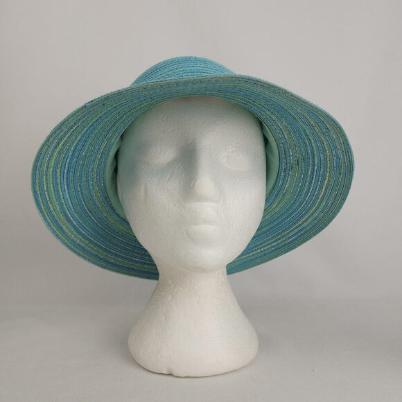 Bellezza Blue & Gold Woven Sun Hat - Picture 2 of 7